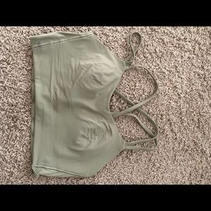 Lululemon light green sports bra